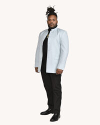 Wool Gab Baby Blue Blazer