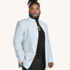 Wool Gab Baby Blue Blazer - Image 5