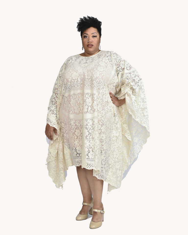 Plus Size Antique Lace Dress