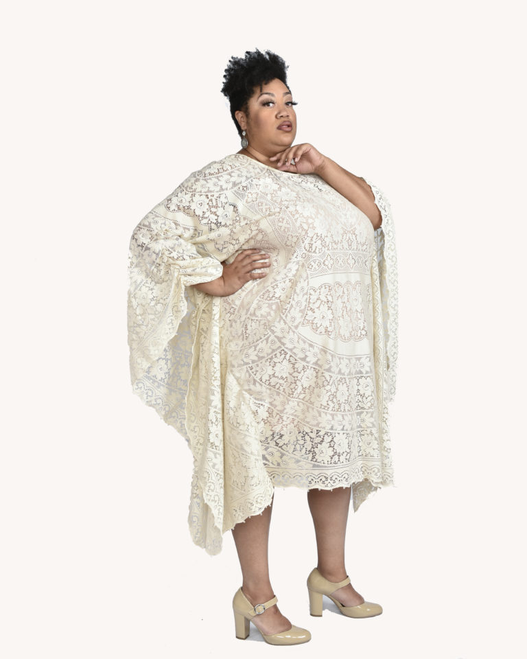 Plus Size Antique Lace Dress - Image 2