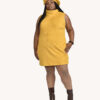 Faux Suede Sleeveless Turtleneck Mini- Extra Large - Image 4