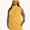Faux Suede Sleeveless Turtleneck Mini- Extra Large - Image 3
