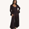Eggplant Bell Bottom Jumpsuit w/Detachable Duster Vest - Image 9