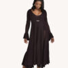 Eggplant Bell Bottom Jumpsuit w/Detachable Duster Vest - Image 8