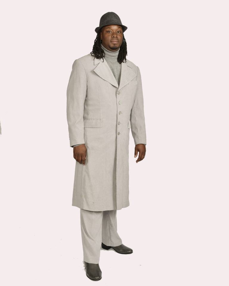Stone Gray 2 Piece Duster Ultra Suede- Size Large (46)