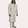 Stone Gray 2 Piece Duster Ultra Suede- Size Large (46)