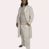 Stone Gray 2 Piece Duster Ultra Suede- Size Large (46) - Image 8