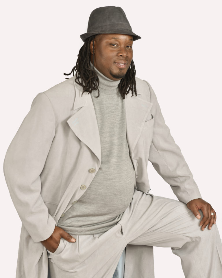 Stone Gray 2 Piece Duster Ultra Suede- Size Large (46) - Image 5