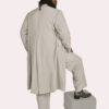 Stone Gray 2 Piece Duster Ultra Suede- Size Large (46) - Image 4