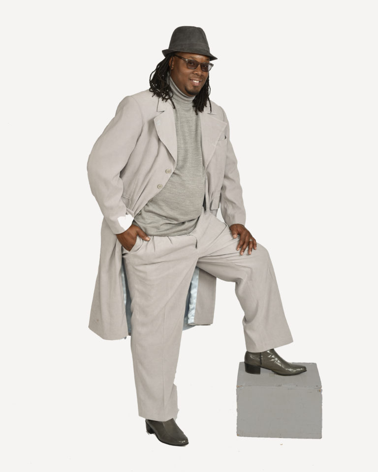 Stone Gray 2 Piece Duster Ultra Suede- Size Large (46) - Image 2