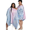 Ombre Poncho Dress